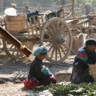 Pa O au marché de Nyaungshwe.  Photo Marchés d'Asie.